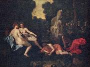Nicolas Poussin Narcissus and Echo Spain oil painting artist